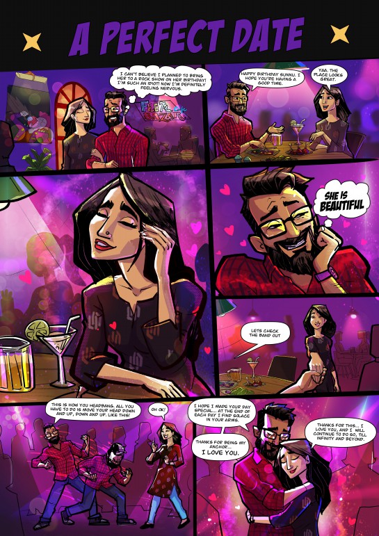 One Page Comic Book - A Perfect Date